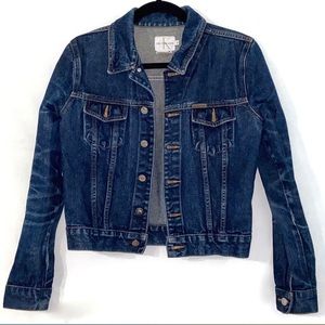 Calvin Klein Jeans Dark Wash Trucker Jean Jacket S